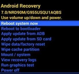 reboot system now option for lenovo phones