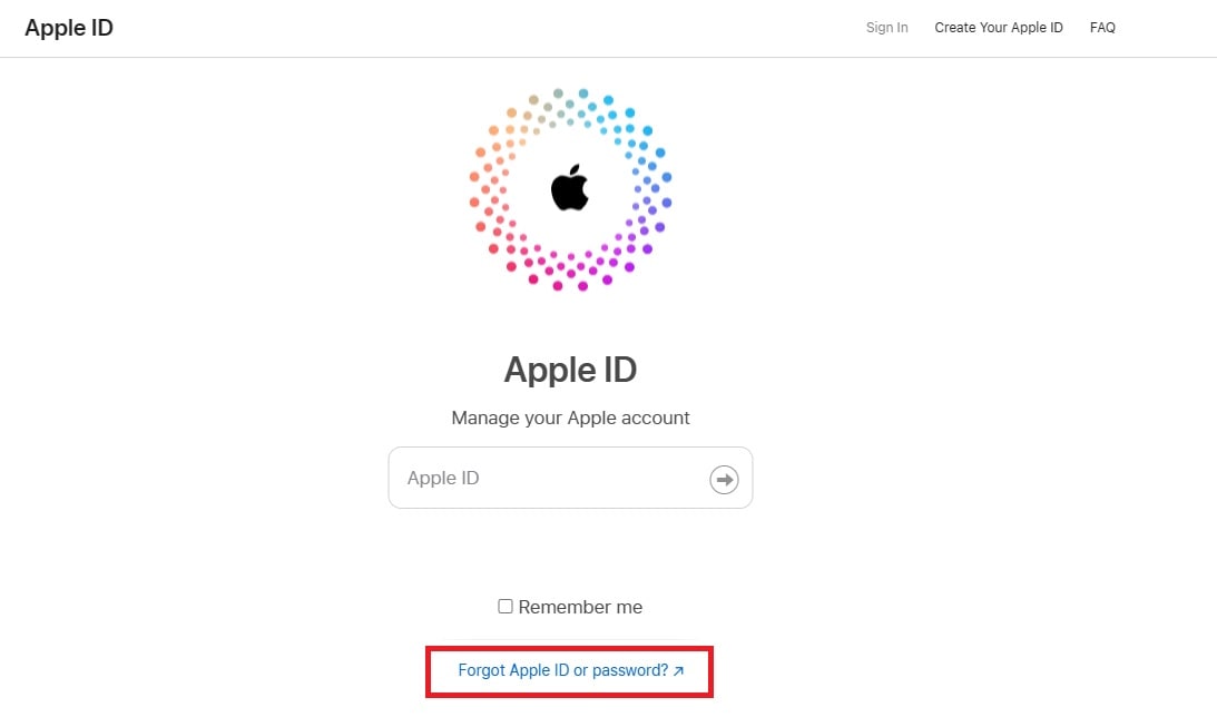 sign in to apple