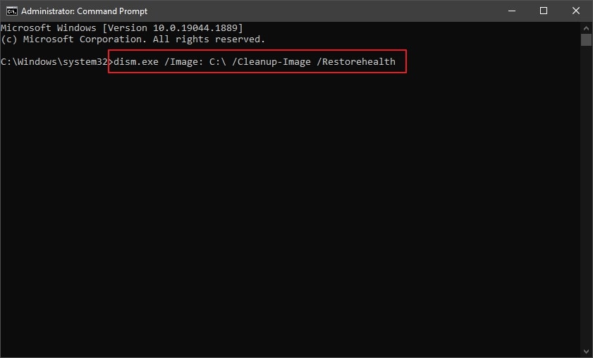 repair offline windows image