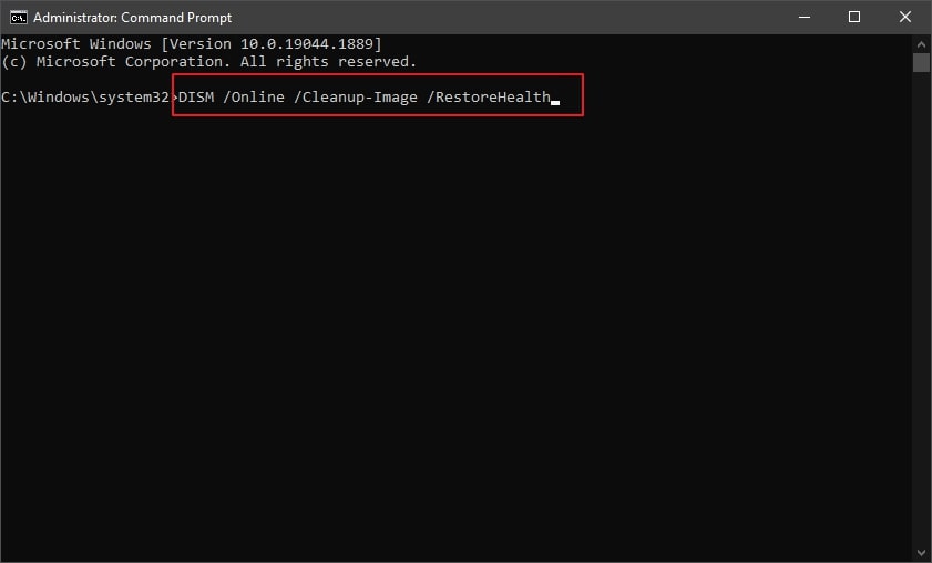 repair and upgrade to resolve error