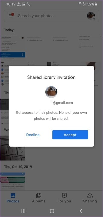transfer photos from one google account to another