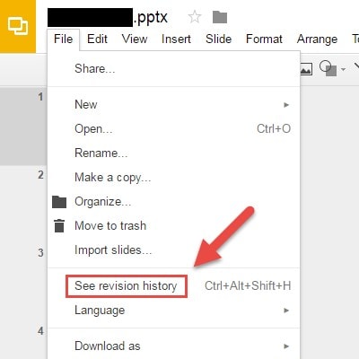 how to recover slides on google slides