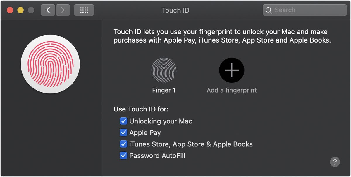 unlock mac with iphone touch id