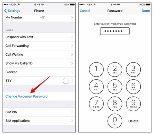 how to reset the voicemail