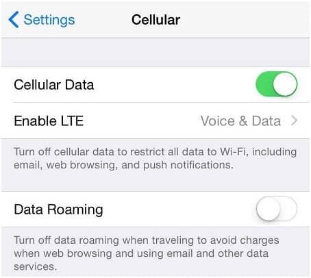 Check the network availability and Wi-Fi connectivity