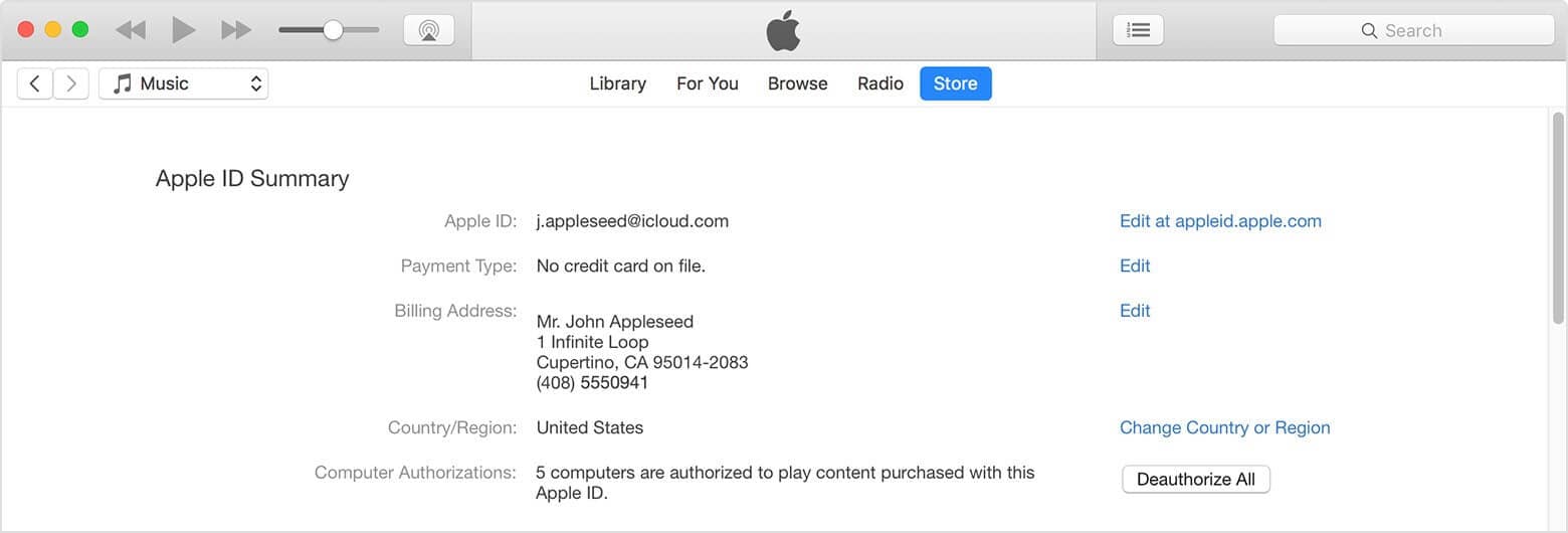 check your iTunes authorization