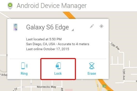 unlock samsung s4 with android device manager