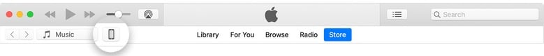 click on the Music tab