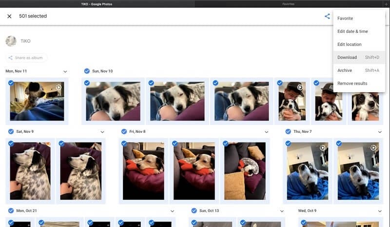 how to transfer photos from google photos to gallery