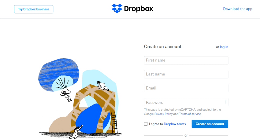 dropbox-create-account