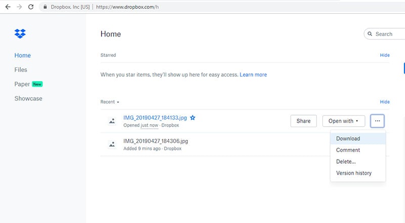 dropbox-download-photo