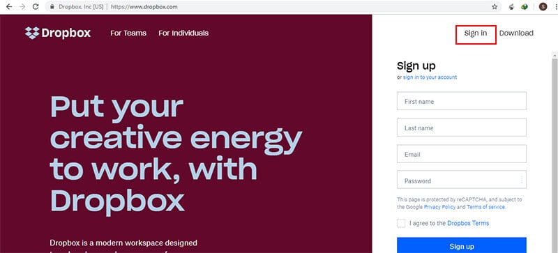 dropbox-sign-in