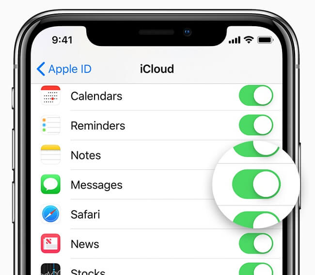 use the Messages on iCloud