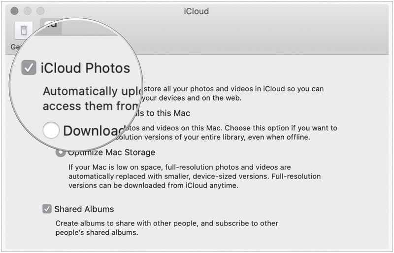 how to transfer photos to icloud from mac
