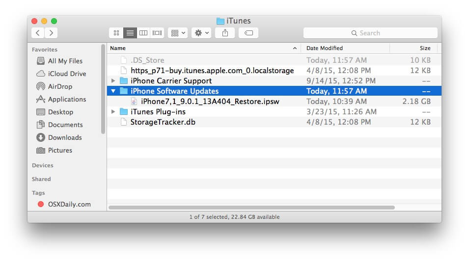 find the files on Mac