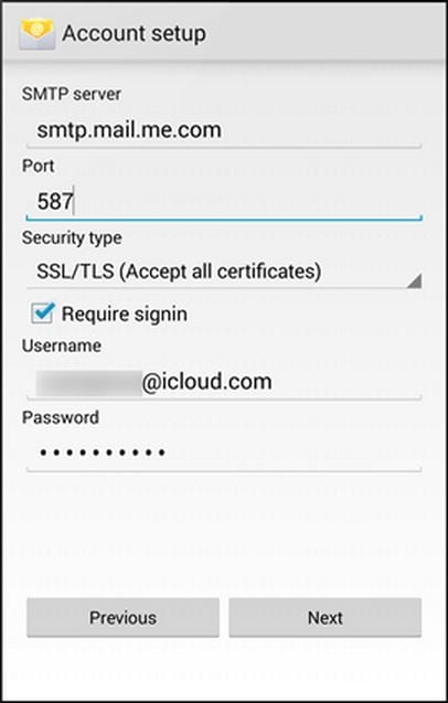 How to setup your iCloud email account on Android