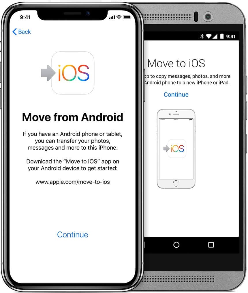 transfer data from Android to iPhone XS with Move to iOS