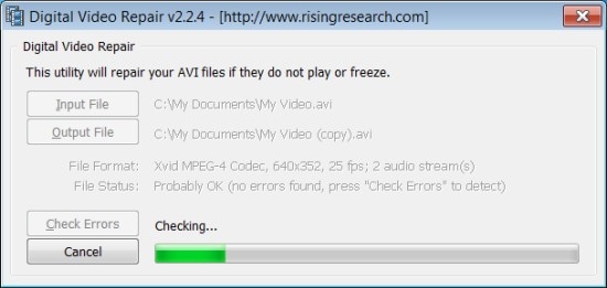 how to repair corrupted avi video files