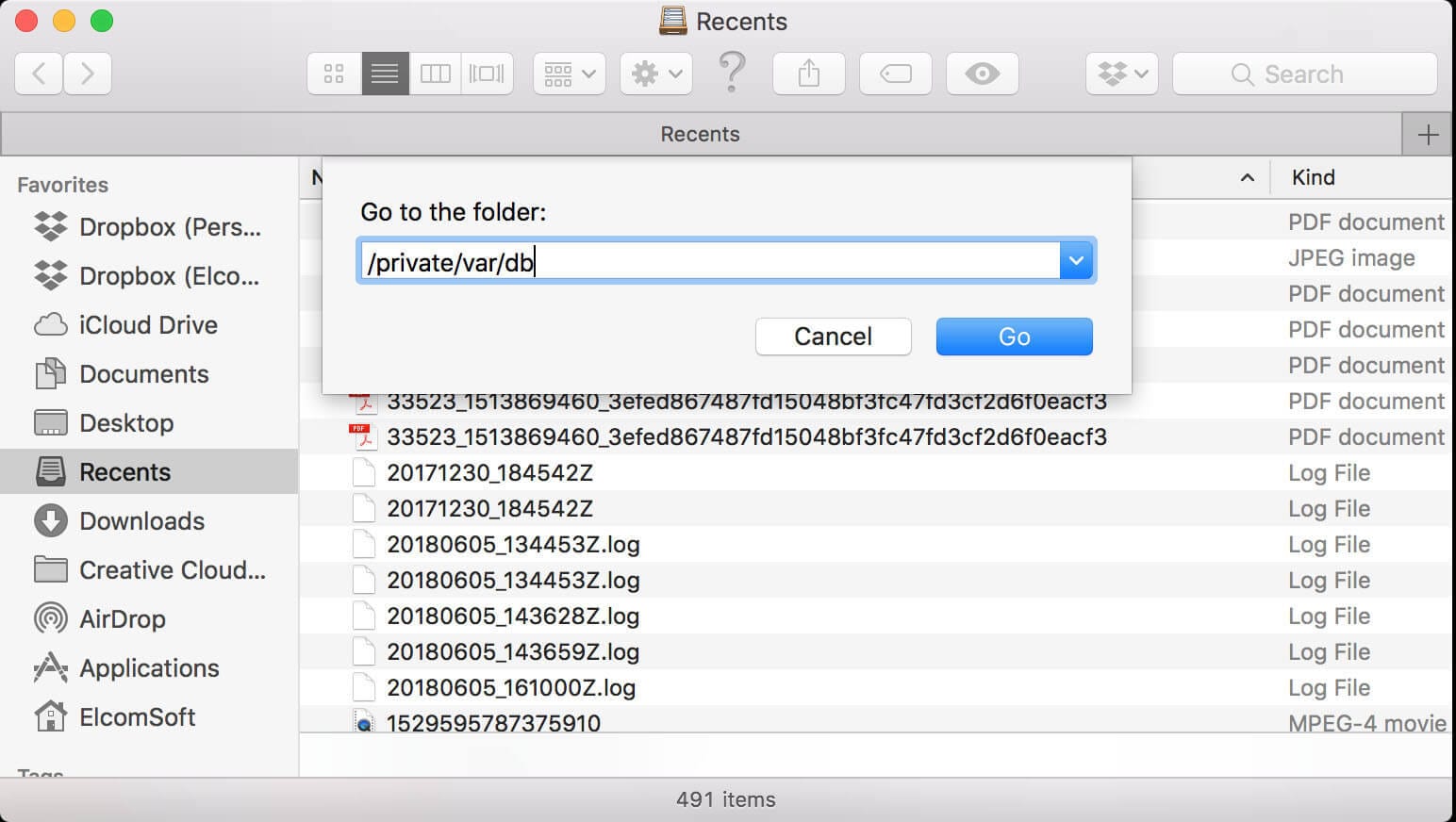 select the files in the lockdown folder