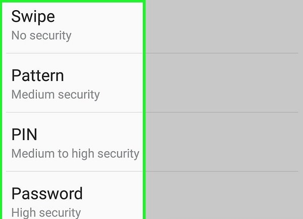 reset samsung phone password - step 3