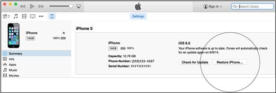  restore iphone data from itunes