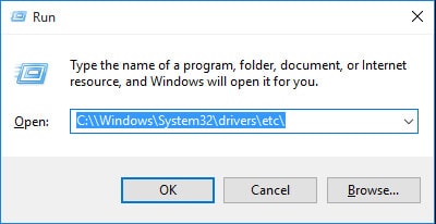run hosts file on Windows