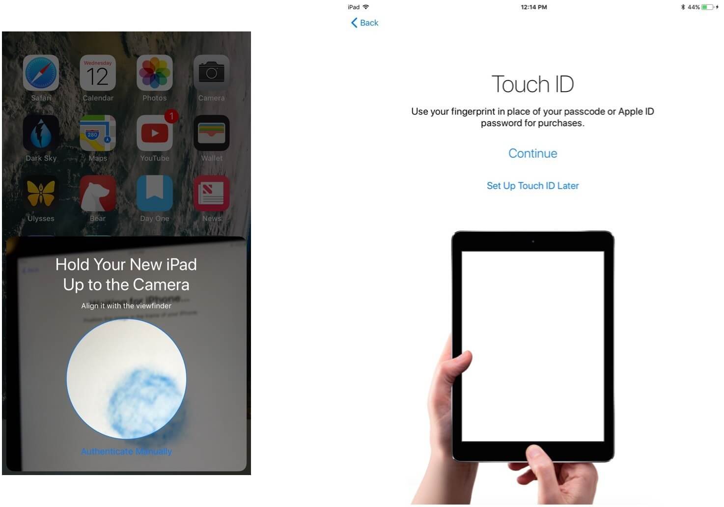 set up Touch ID
