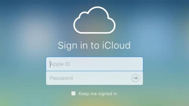 sign in into icloud