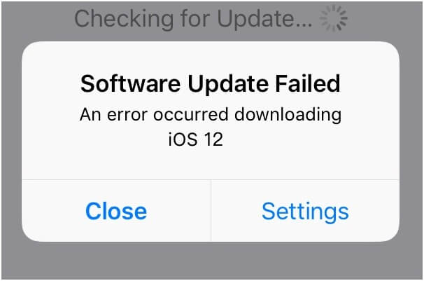 unable to download ios 12 iphone 6