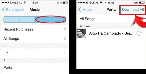 how to download music from icloud on iphone