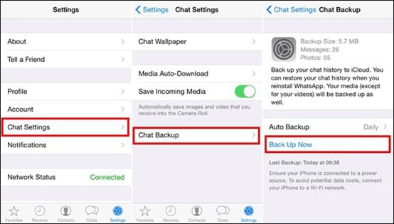  whatsapp backup in iphone