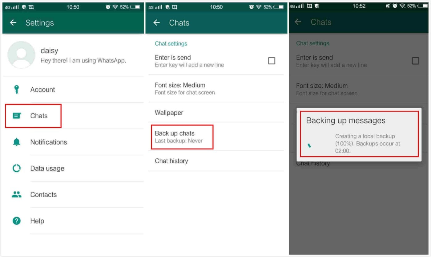 transfer whatsapp from android to iphone using google drive