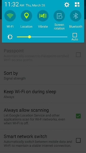 turn on Wi-Fi on Android