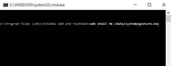 unlock pattern without factory reset using adb - step 3