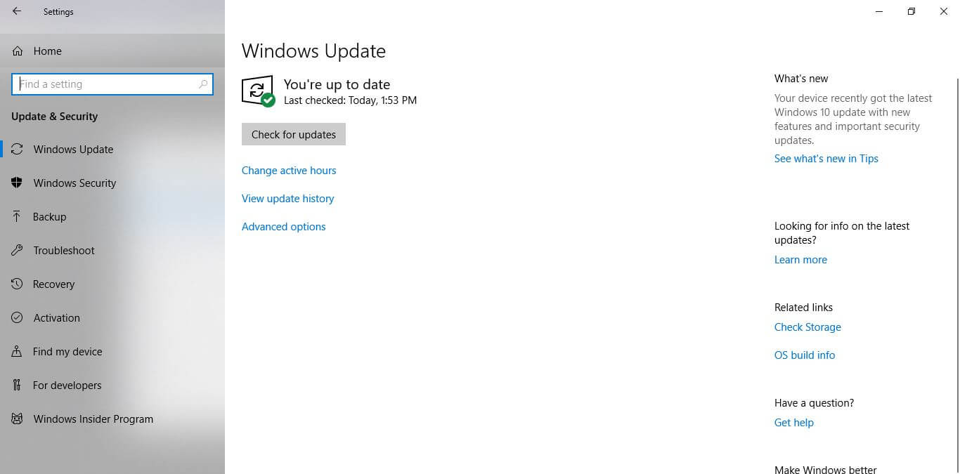 Update Windows system