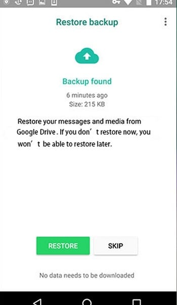 transfer whatsapp messages from android to android