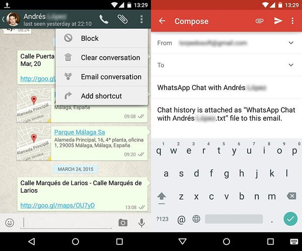 transfer whatsapp from android to iphone without pc