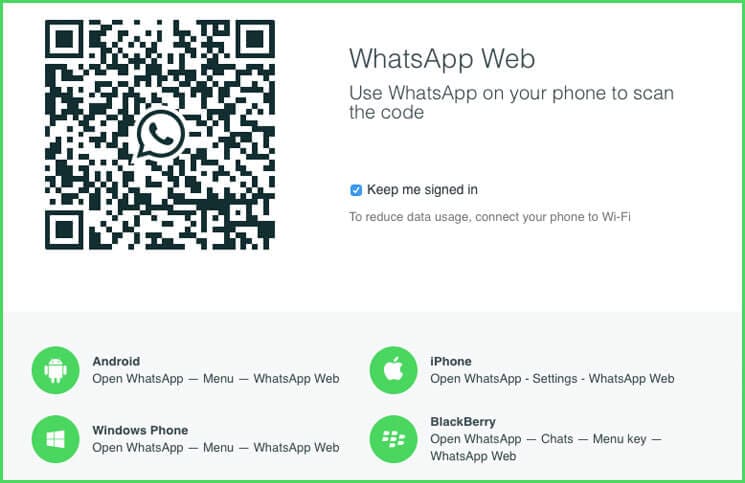 whatsapp web QR code