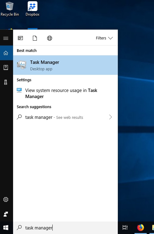 Task Manager on Windows