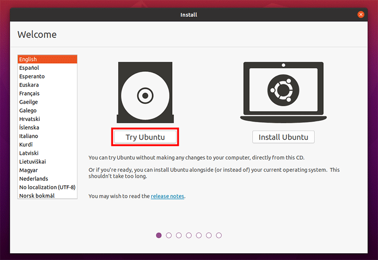 try ubuntu