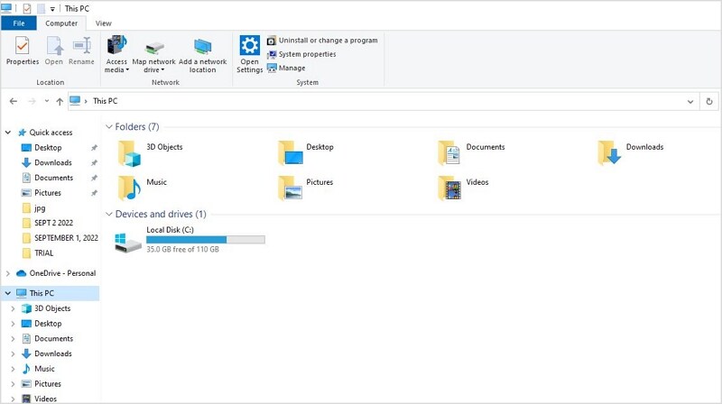 launch fat32 to ntfs file explorer converter