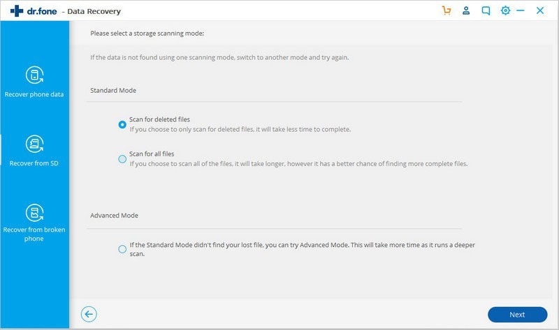 select file types