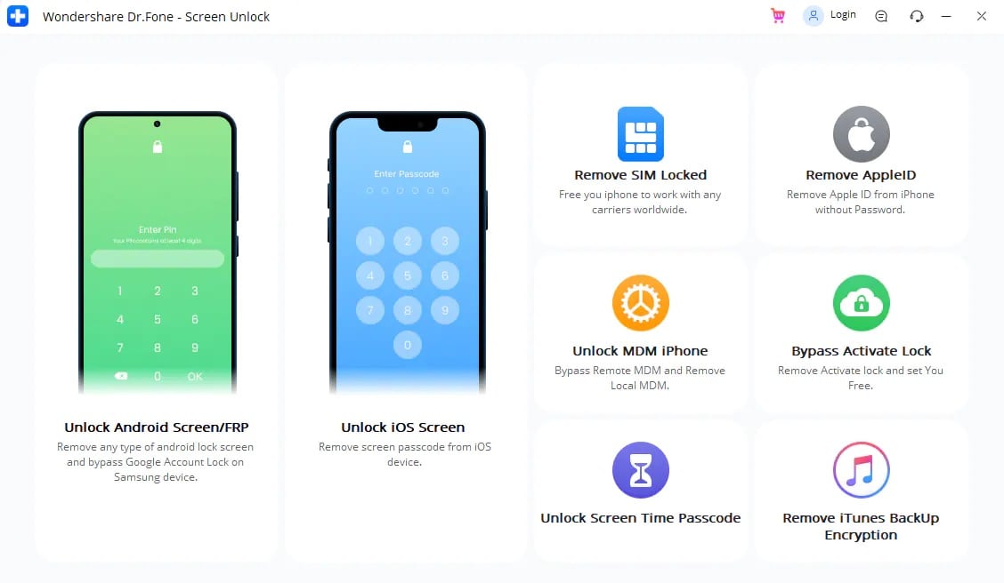 unlock apple id using dr fone