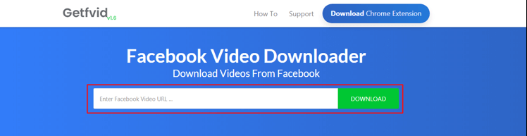 using getvid to download facebook video