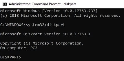type diskart to the cmd to convert ntfs to fat32