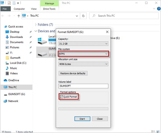 confirm fat32 to ntfs conversion format