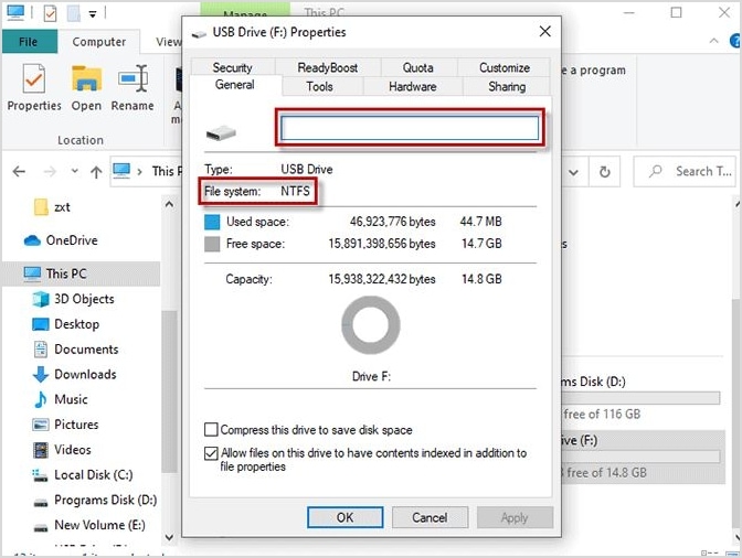 disk formatted from fat32 to ntfs