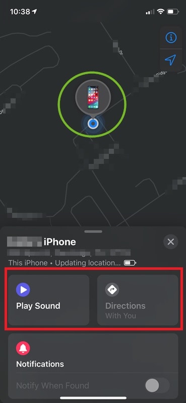 find your iphone with directions