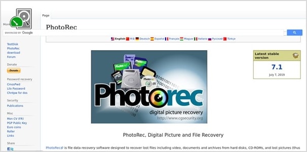 free download photorec