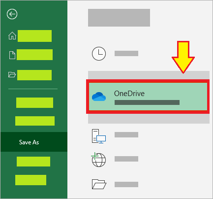 select onedrive